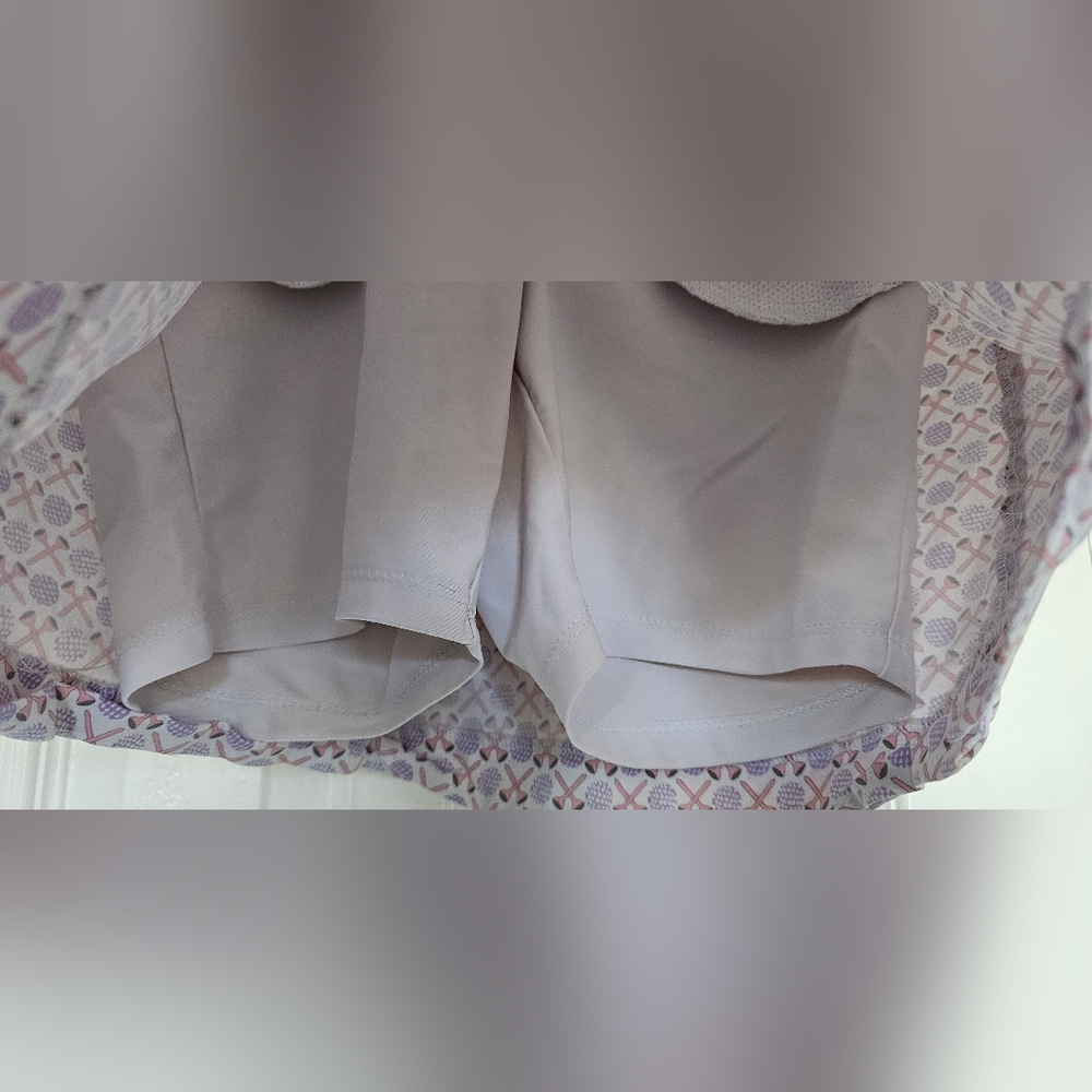 Chic Geometric Patterned Mini Skirt - image 3